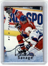 1996 Upper Deck Be A Player Auto Brian Savage