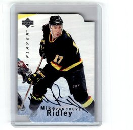 1996 Upper Deck Be A Player Auto Mike Ridley Die Cut