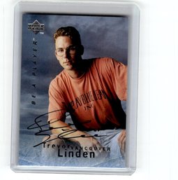 1996 Upper Deck Be A Player Auto Trevor Linden