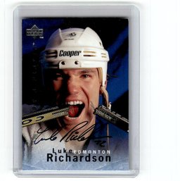 1996 Upper Deck Be A Player Auto Luke Richardson