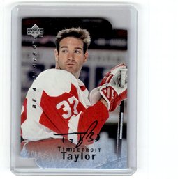 1996 Upper Deck Be A Player Auto Tim Taylor Die Cut