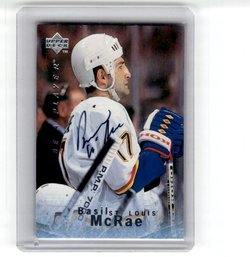 1996 Upper Deck Be A Player Auto Basil Mcrae