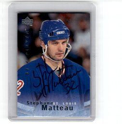 1996 Upper Deck Be A Player Auto Stephane Matteau