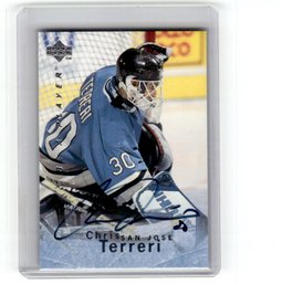 1996 Upper Deck Be A Player Auto Chris Terreri