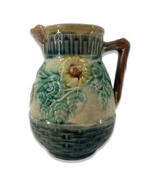 Etruscan Majolica 'Wild Rose' Pitcher