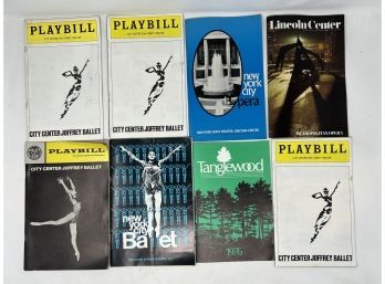 Collection Of Vintage Playbill Theatre Programs