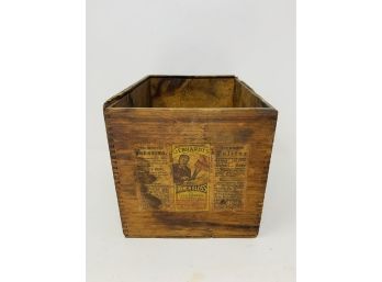 Antique Wooden Shoe Polish Crate