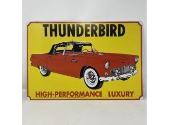 Tin Thunderbird Sign