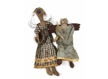 Handmade Country Angels Lot - 12-15'