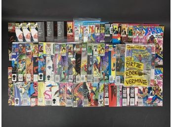 Collection Of 52 Comic Books Includes Daredevil And Spiderman