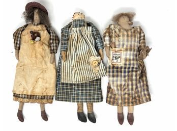 Country Dolls All Handmade 12'