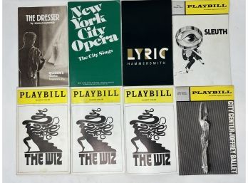 Collection Of Vintage Playbill Theatre Programs