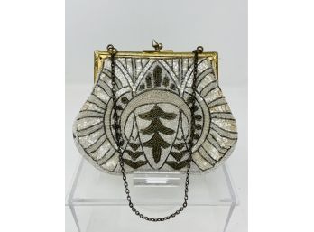 Beautiful Antique Beaded Purse - Made In France