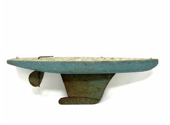 Antique Pond Boat In Original Paint
