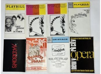 Collection Of Vintage Playbill Theatre Programs