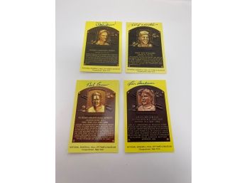 Estate Fresh Lot Of Baseball Hall Of Fame Autographed Post Cards