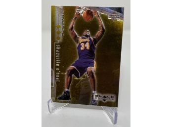 1999 Black Diamond Gold Triple Shaquille O'Neal Serial Numbered Out Of 1500