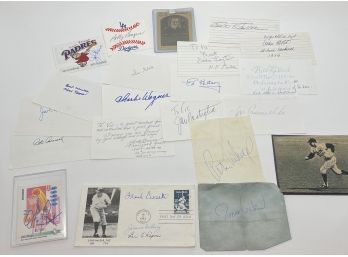 Large Estate Fresh Lot Of Sports Autographs