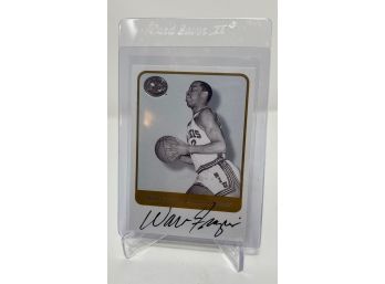 2001 Fleer Greats Of The Game Walt Frazier On Card Autograph