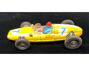 Vintage Tin Toy Race Car