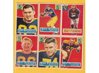 Lot Of 6 1956 Topps Football Cards Mixed