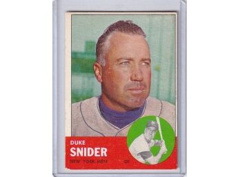 1963 Topps Duke Snider