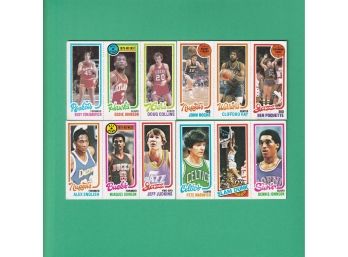 Four 1980 Topps NBA