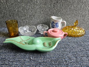 J83 - Glass And Ceramic Lot - Bauer - Pfaltzgraff - 3.5' To 10' - LOCAL PICKUP ONLY