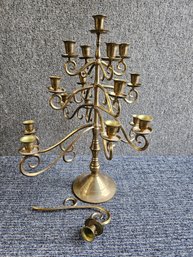 J95 - Solid Brass Christmas Tree Candelabra -  18'x21' - LOCAL PICKUP ONLY