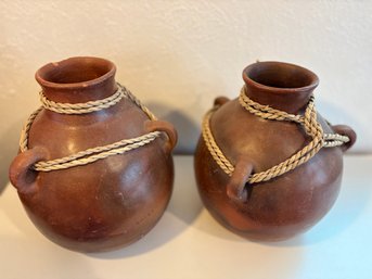 H5 2 Pottery Vases 10x10'