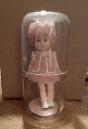 1967 Lorrie Doll Encased In Glass - Doll Looks Clean!