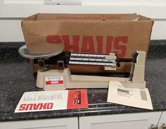 Ohaus Scale With Original Box And Booklet