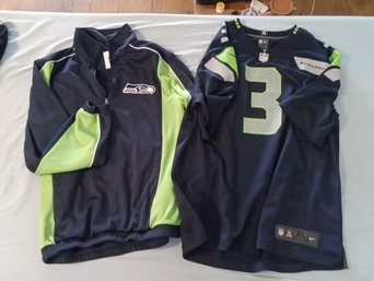 Seattle Seahawks Lot With No. 3 WILSON ~ Photos Show Sizes