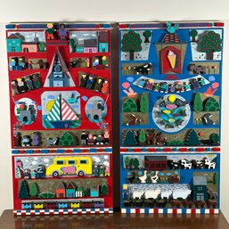 'Aspetti Del Villaggio' Diptych