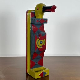 'Donald Duck Cypriot' Wood Sculpture