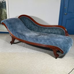 Victorian Chaise Swan Back Lounge Chair