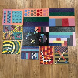 (10pc) Mixed Small Unframed Paintings