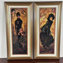 2pcs Victorian Women Prints