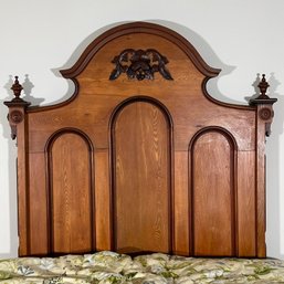 Carved Wood Victorian Headboard