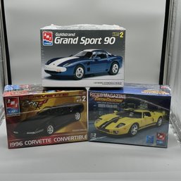 (3pcs) NIB AMT Road Racers Model Kits