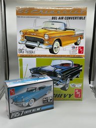(3pcs) NIB AMT Chevrolet Bel Air Model Kits