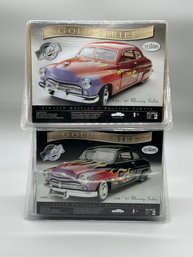 Pair NIB Testors Gold Series '49 Mercury Coup Model Cars