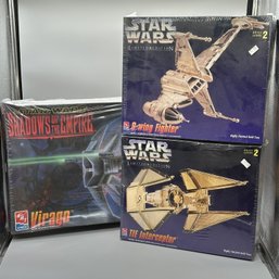 (3pcs) NIB AMT Star Wars Model Kits