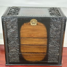 Carved Chinese Camphor Chest