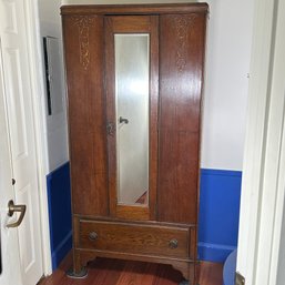 Antique Arts & Crafts Armoire Cabinet