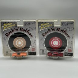 (2pcs) Johnny Lightning 'rock 'n' Rollers' Die Cast Cars