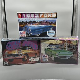 (3pcs) Sealed AMT 1950s Model Car Kits