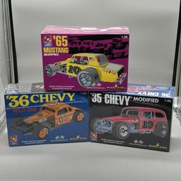 (3pcs) NIB AMT 'Modified' Model Car Kits
