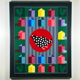 'Chickens In The Barnyard' Painting