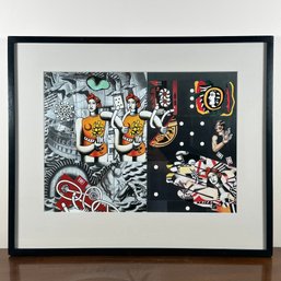 'Lécer De Main' Abstract Paper Collage